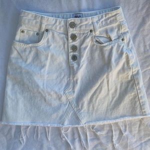 Urban Outfitters BDG white denim skirt